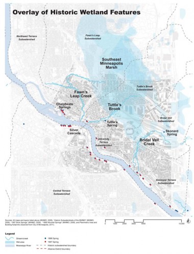 Overlay of Historic Wetland Features of the University District